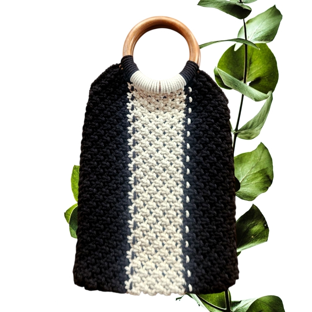 Laude The Label Vintage Macrame Handbag